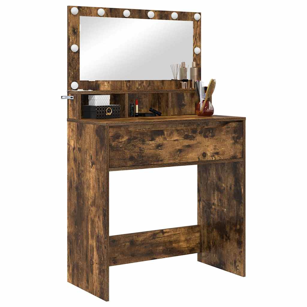 Schlafzimmer-Frisiertische Geräucherte Eiche 80 x 39,6 x 135 cm