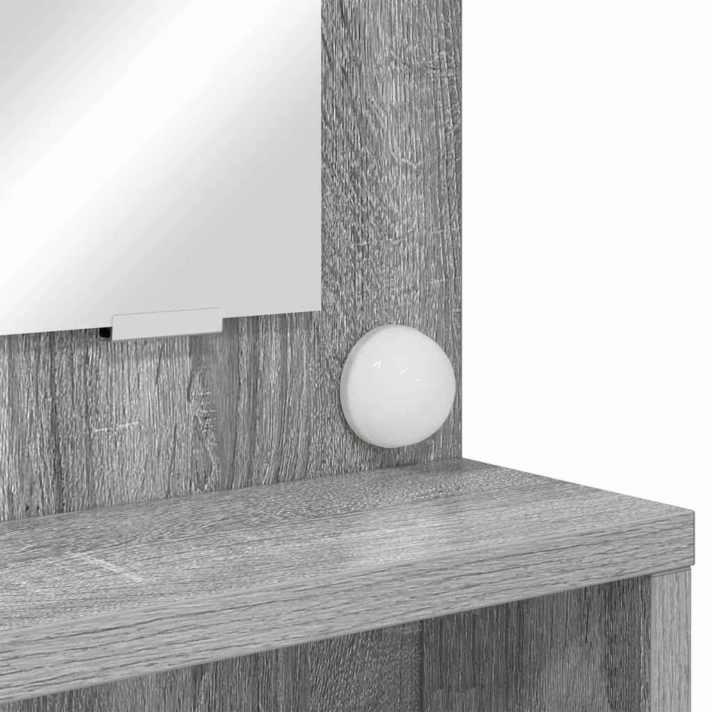 Schlafzimmer-Frisiertische Graues Sonoma 80 x 39,6 x 135 cm
