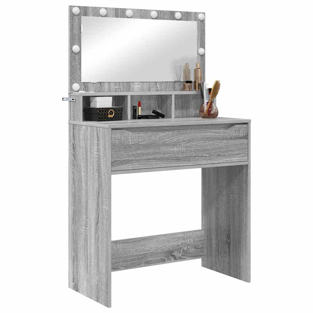 Schlafzimmer-Frisiertische Graues Sonoma 80 x 39,6 x 135 cm