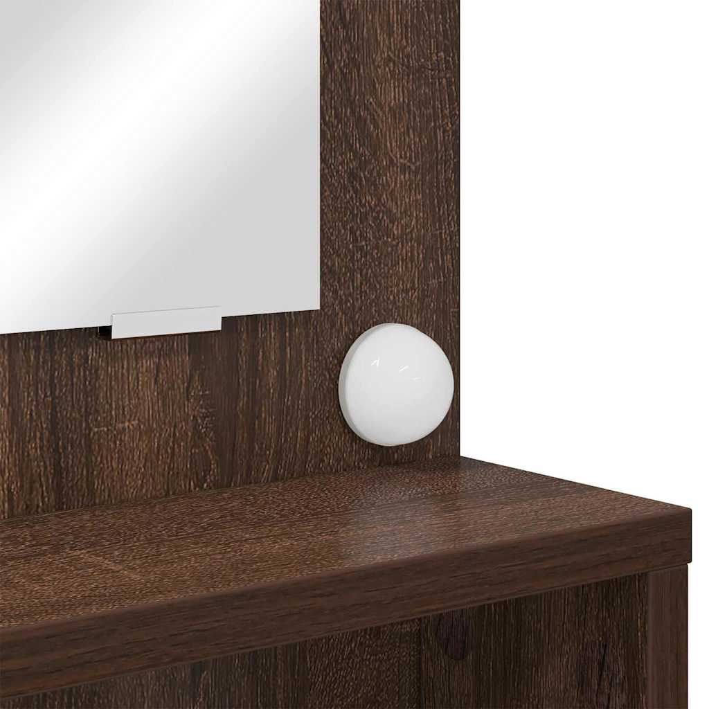 Schlafzimmer-Frisiertische mit Schubladen Braun Eichen-Optik