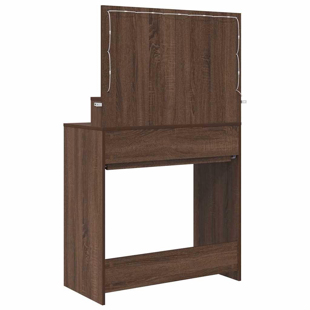 Schlafzimmer-Frisiertische mit Schubladen Braun Eichen-Optik