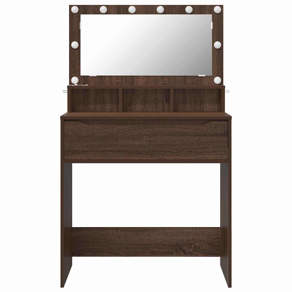 Schlafzimmer-Frisiertische mit Schubladen Braun Eichen-Optik