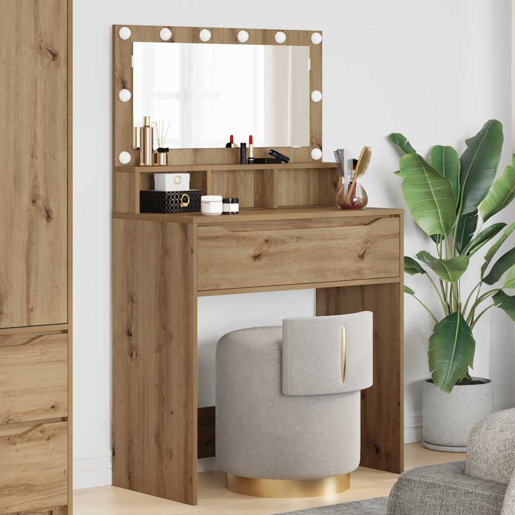 Schlafzimmer-Frisiertische Artisan-Eiche 80 x 39,6 x 135 cm
