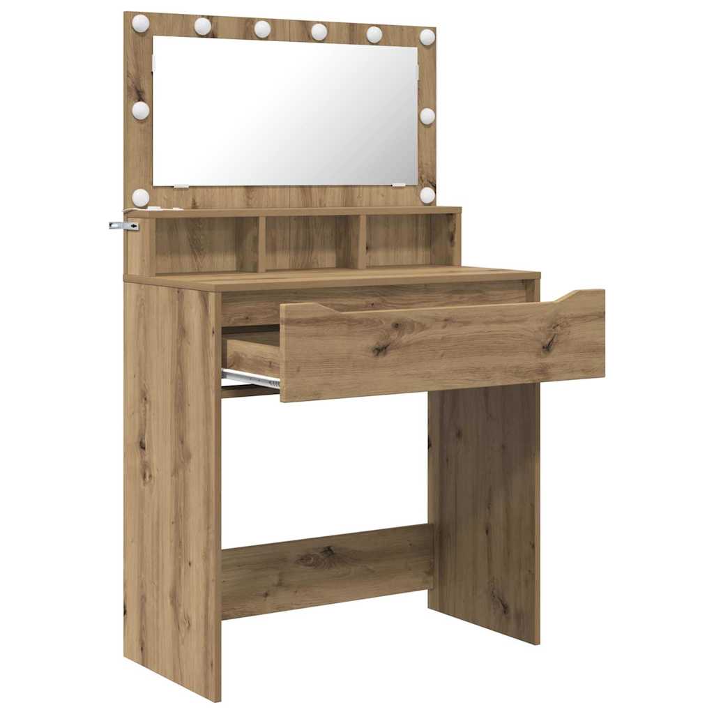 Schlafzimmer-Frisiertische Artisan-Eiche 80 x 39,6 x 135 cm