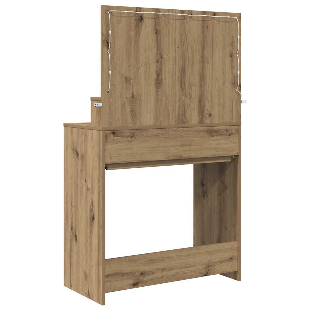 Schlafzimmer-Frisiertische Artisan-Eiche 80 x 39,6 x 135 cm