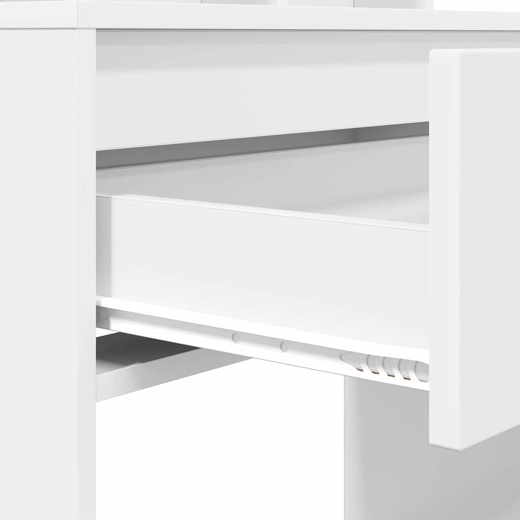 Schlafzimmer-Frisiertische mit Speicher Weiß 80 x 39,6 x 135 cm