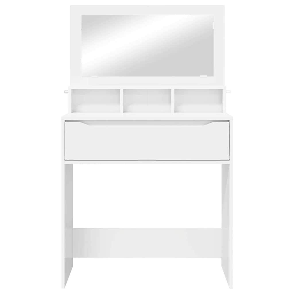 Schlafzimmer-Frisiertische mit Speicher Weiß 80 x 39,6 x 135 cm