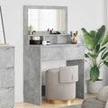 Schlafzimmer-Frisiertische Beton Grau 80 x 39,6 x 135 cm