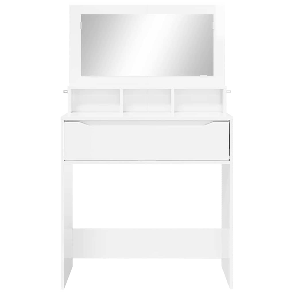Schlafzimmer-Frisiertische Hochglanz Weiß 80 x 39,6 x 135 cm