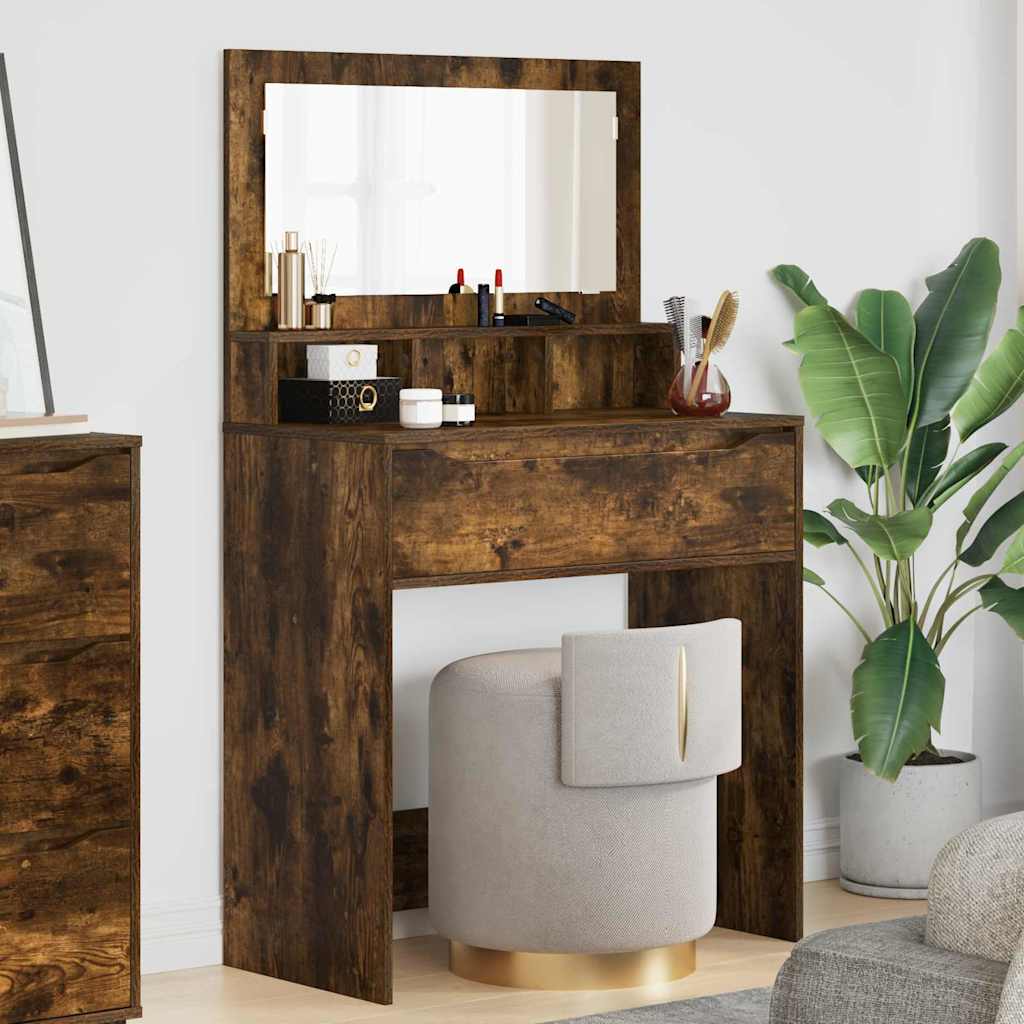 Schlafzimmer-Frisiertische Geräucherte Eiche 80 x 39,6 x 135 cm