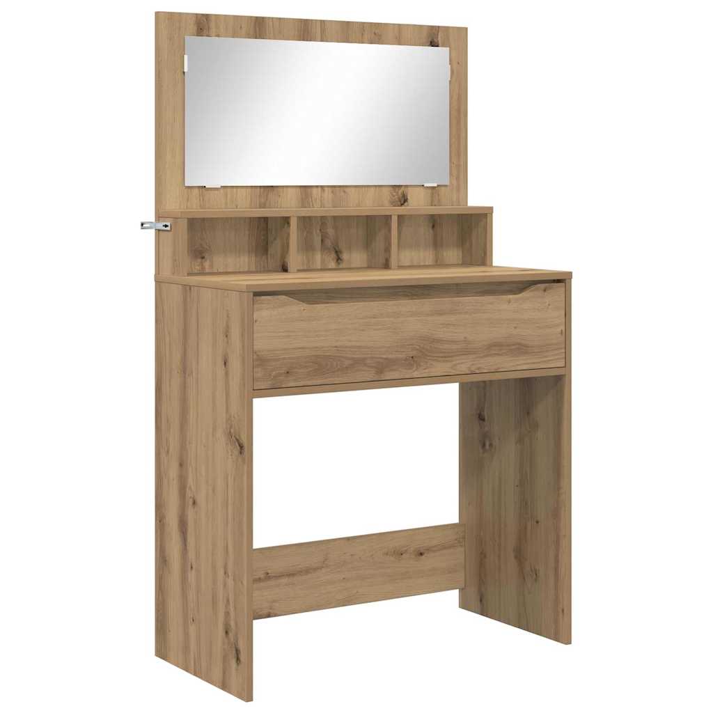 Schlafzimmer-Frisiertische Artisan-Eiche 80 x 39,6 x 135 cm