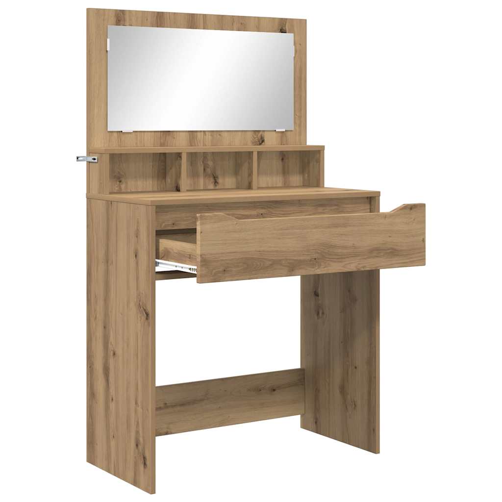 Schlafzimmer-Frisiertische Artisan-Eiche 80 x 39,6 x 135 cm