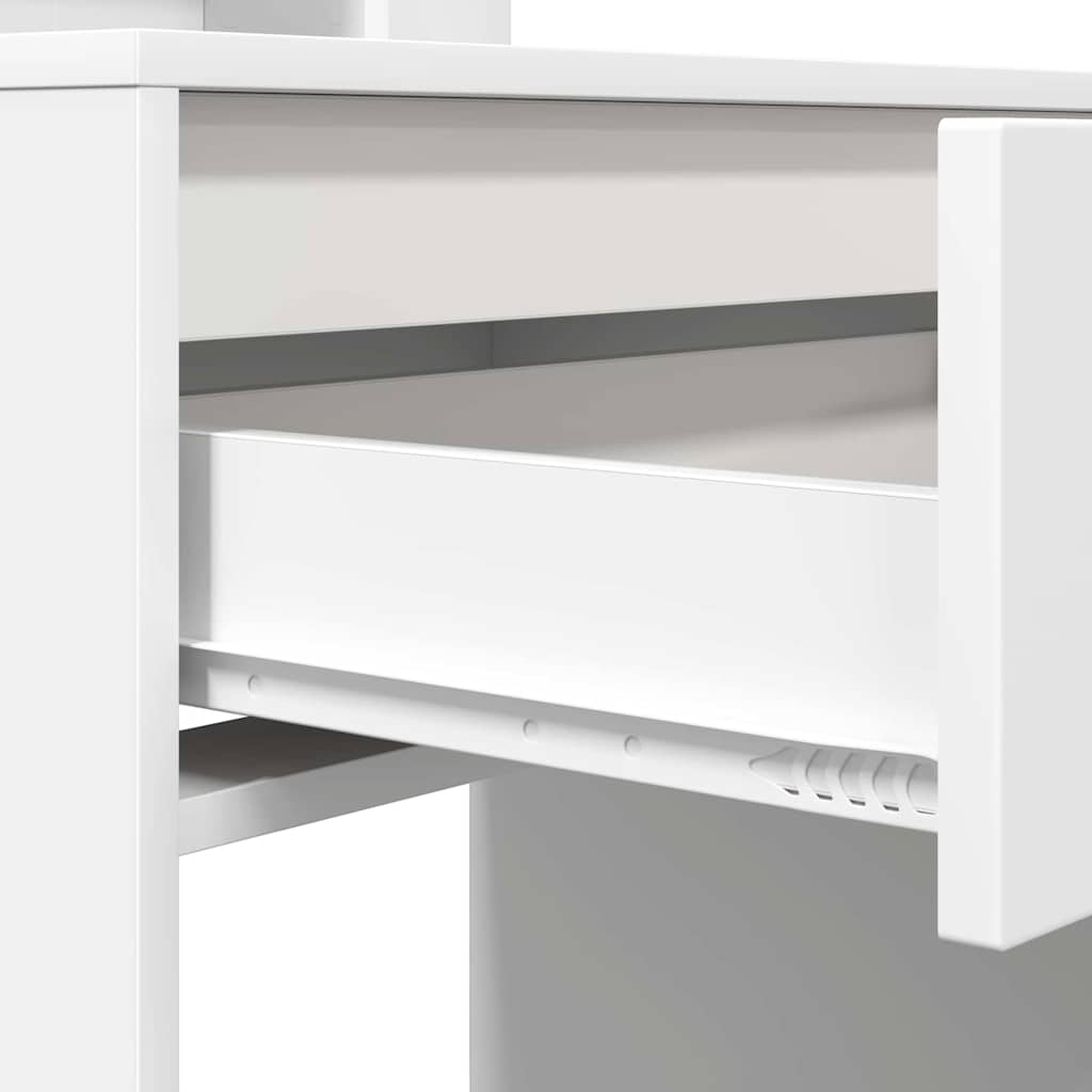 Schlafzimmer-Frisiertische mit Regal Weiß 80 x 39,6 x 135 cm