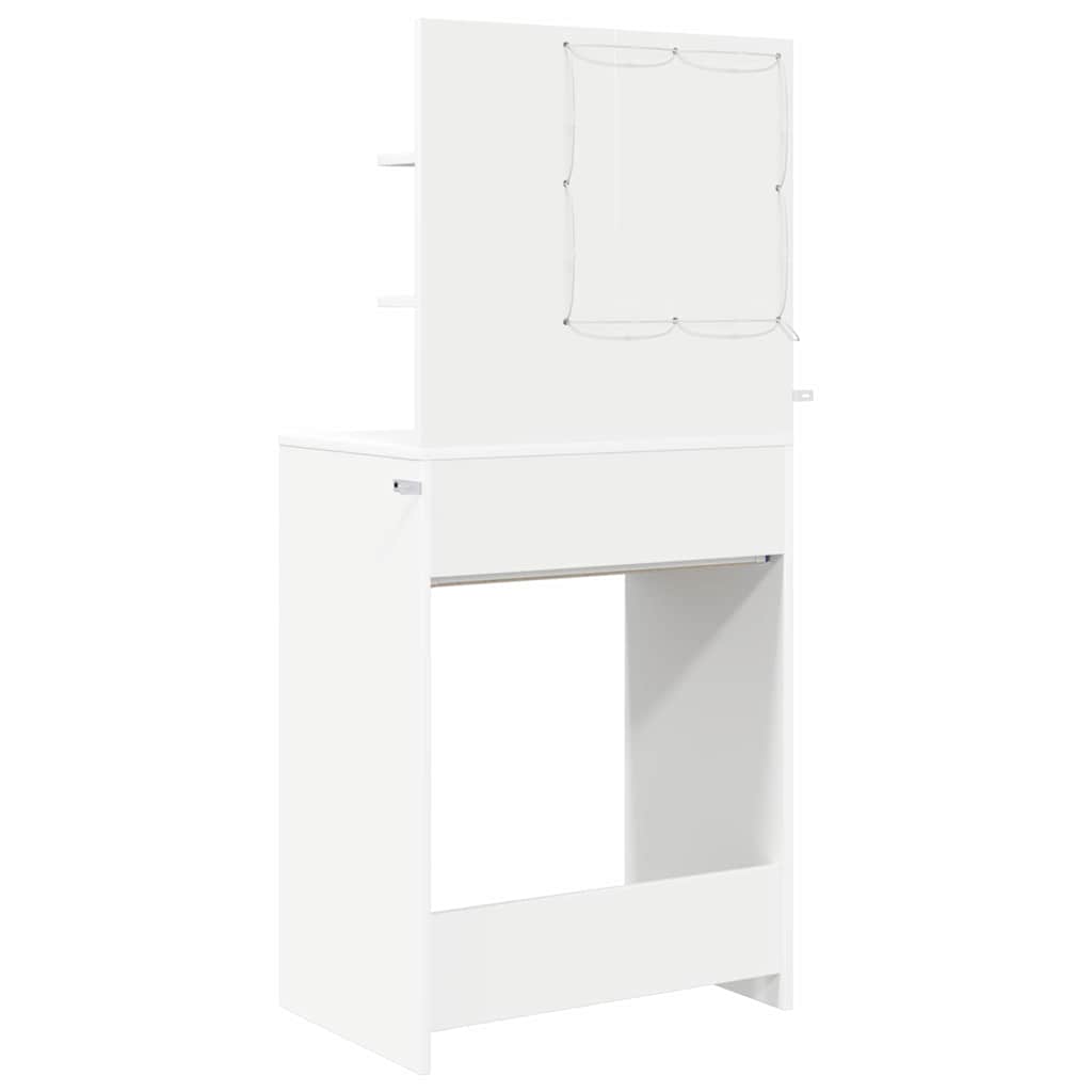 Schlafzimmer-Frisiertische mit Regal Weiß 80 x 39,6 x 135 cm