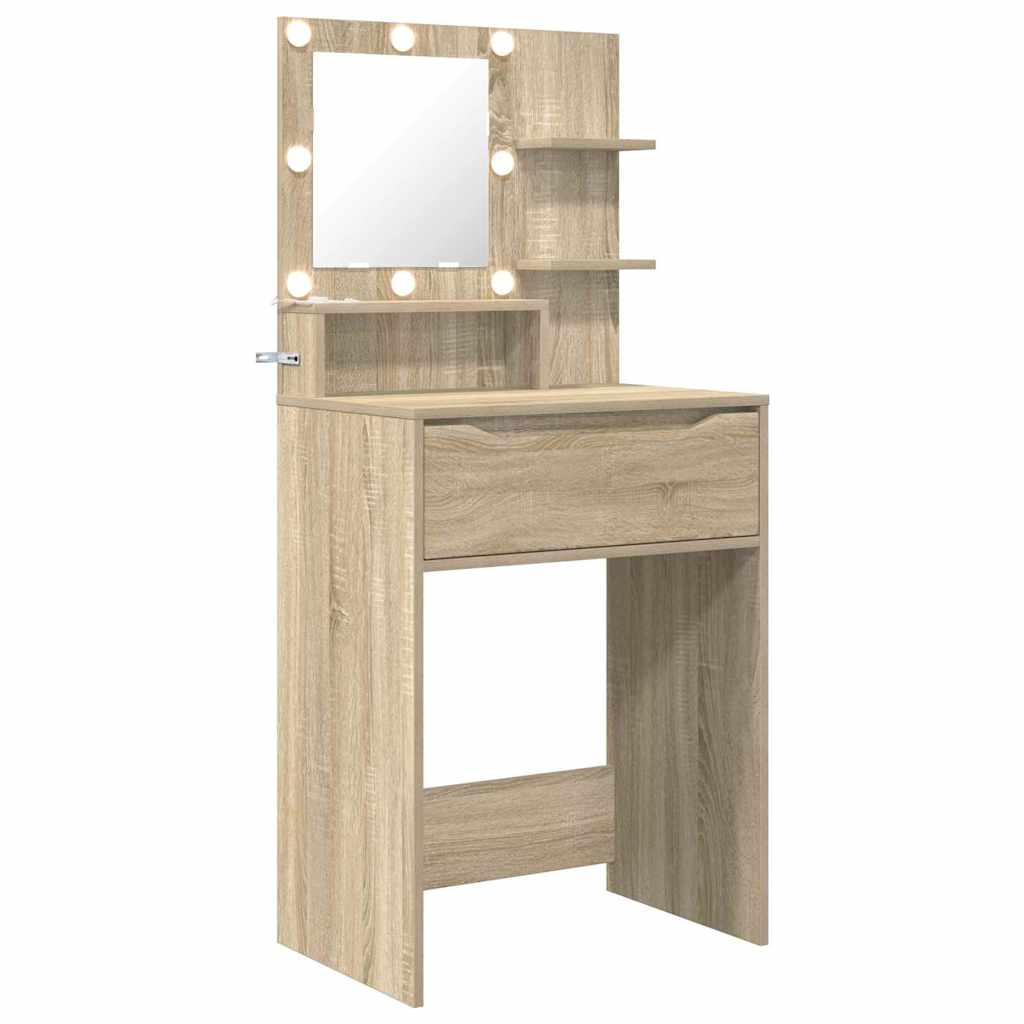 Schlafzimmer-Frisiertische Sonoma-Eiche 80 x 39,6 x 135 cm