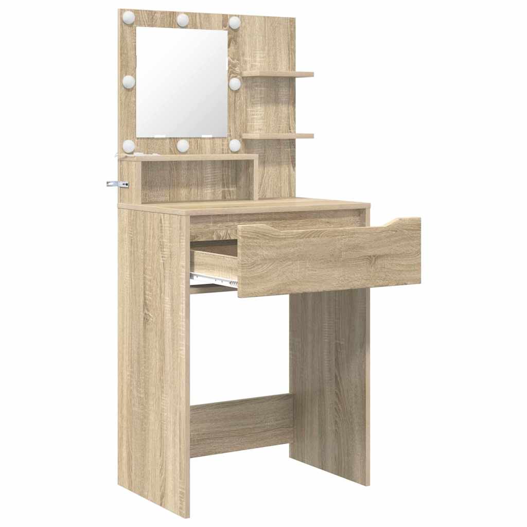 Schlafzimmer-Frisiertische Sonoma-Eiche 80 x 39,6 x 135 cm