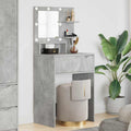 Schlafzimmer-Frisiertische Beton Grau 80 x 39,6 x 135 cm