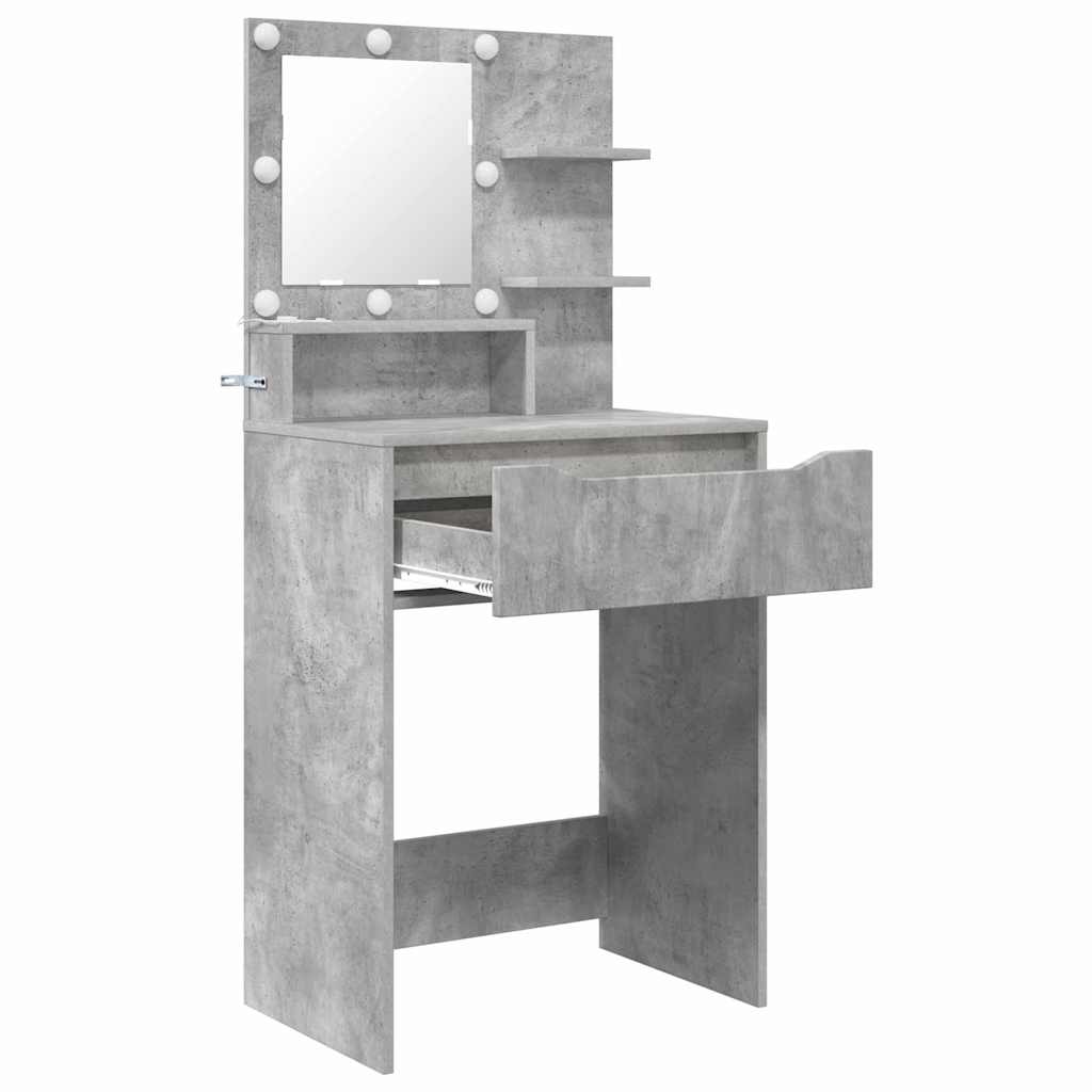 Schlafzimmer-Frisiertische Beton Grau 80 x 39,6 x 135 cm