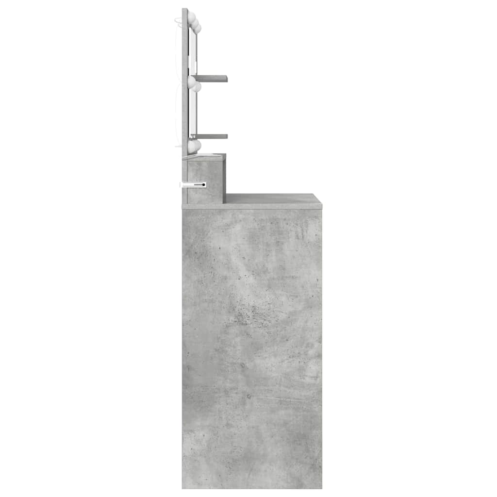 Schlafzimmer-Frisiertische Beton Grau 80 x 39,6 x 135 cm