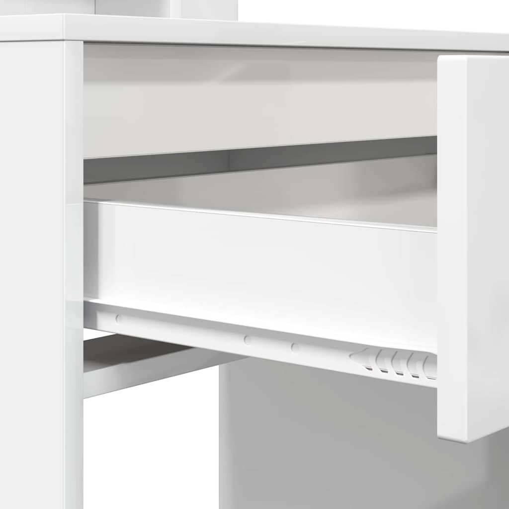 Schlafzimmer-Frisiertische Hochglanz Weiß 80 x 39,6 x 135 cm
