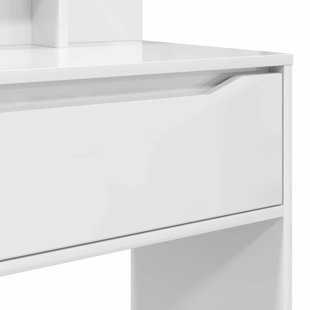 Schlafzimmer-Frisiertische Hochglanz Weiß 80 x 39,6 x 135 cm