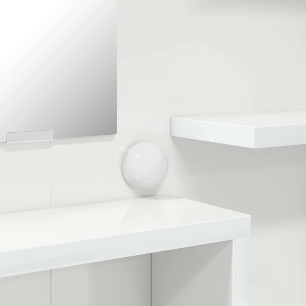 Schlafzimmer-Frisiertische Hochglanz Weiß 80 x 39,6 x 135 cm