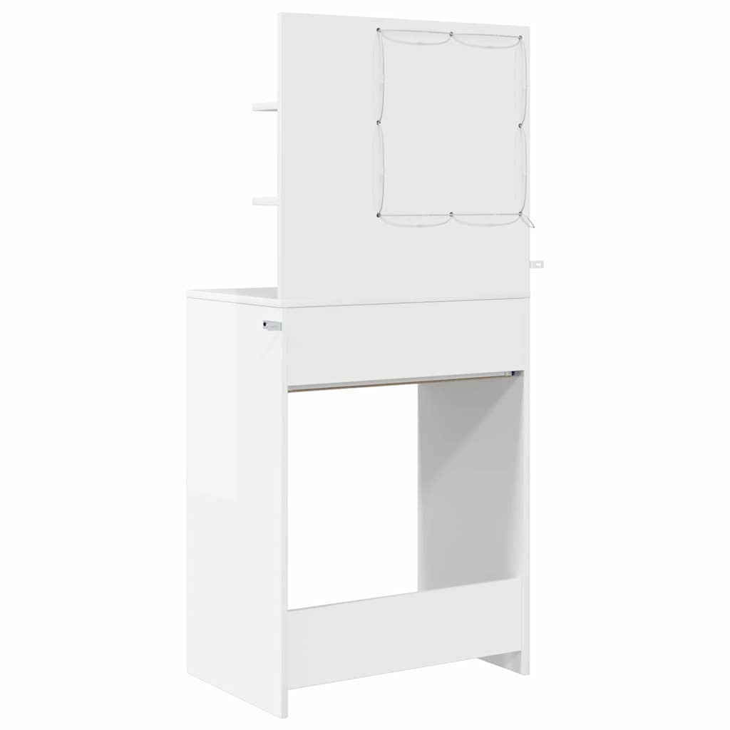 Schlafzimmer-Frisiertische Hochglanz Weiß 80 x 39,6 x 135 cm
