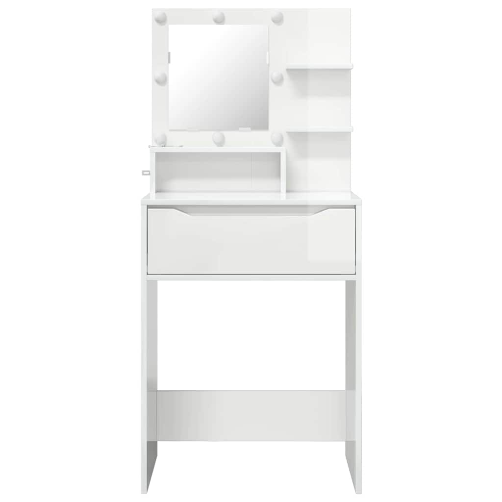 Schlafzimmer-Frisiertische Hochglanz Weiß 80 x 39,6 x 135 cm