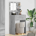 Schlafzimmer-Frisiertische Graues Sonoma 80 x 39,6 x 135 cm