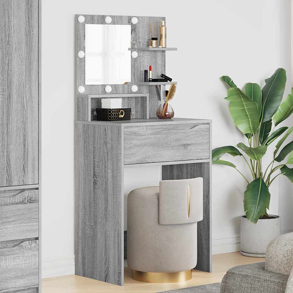 Schlafzimmer-Frisiertische Graues Sonoma 80 x 39,6 x 135 cm