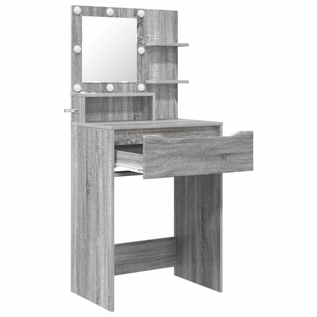 Schlafzimmer-Frisiertische Graues Sonoma 80 x 39,6 x 135 cm