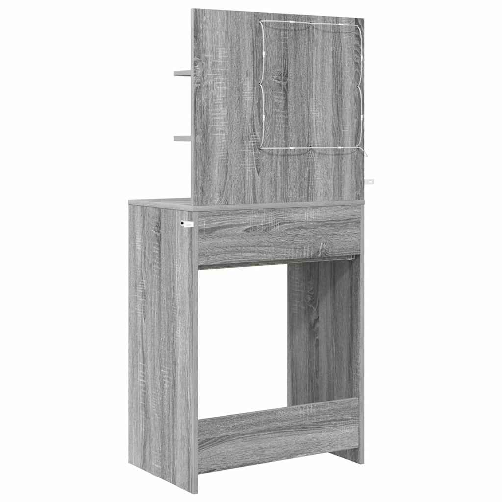 Schlafzimmer-Frisiertische Graues Sonoma 80 x 39,6 x 135 cm