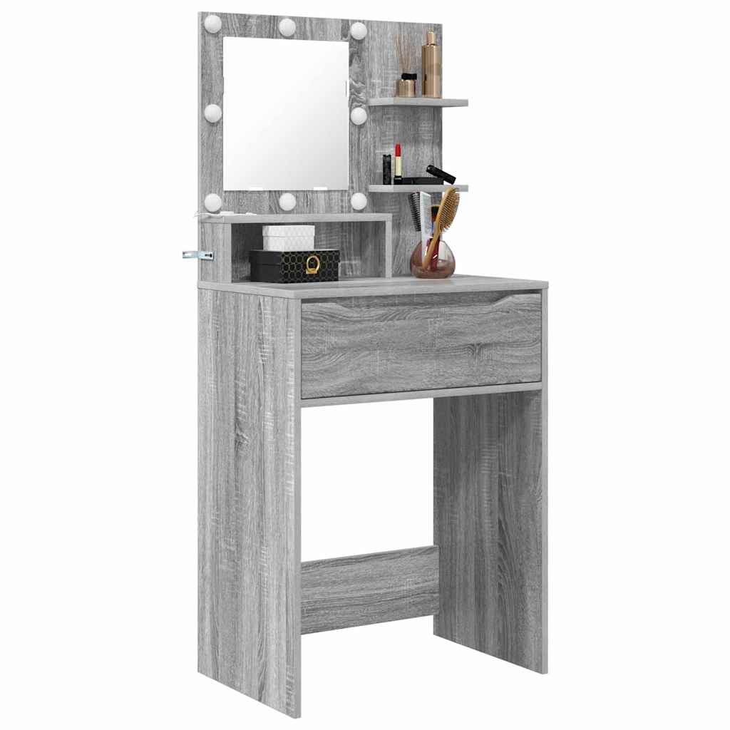 Schlafzimmer-Frisiertische Graues Sonoma 80 x 39,6 x 135 cm