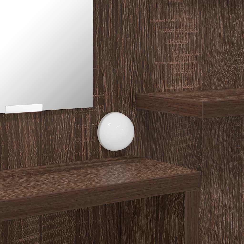 Schlafzimmer-Frisiertische mit Schubladen Braun Eichen-Optik