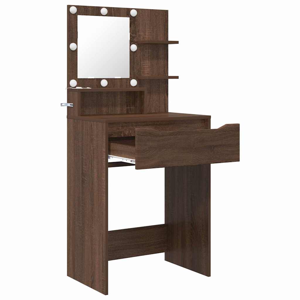 Schlafzimmer-Frisiertische mit Schubladen Braun Eichen-Optik