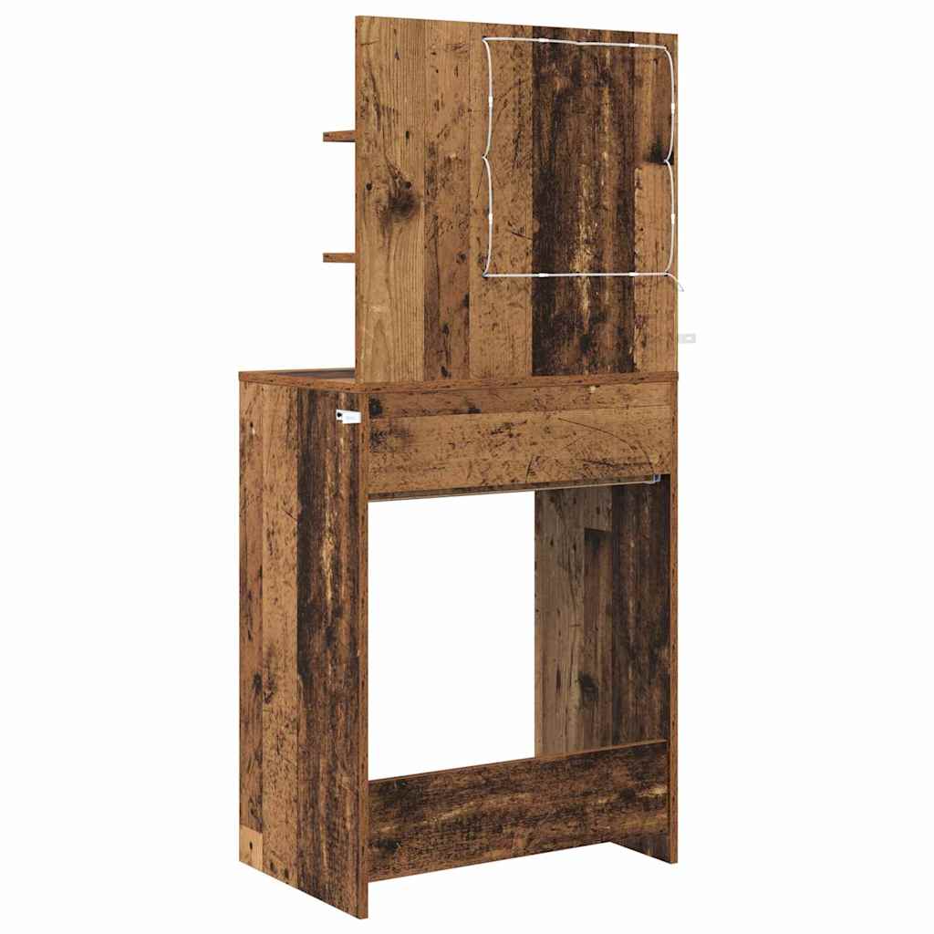 Schlafzimmer-Frisiertische mit Regal Altholz 80 x 39,6 x 135 cm