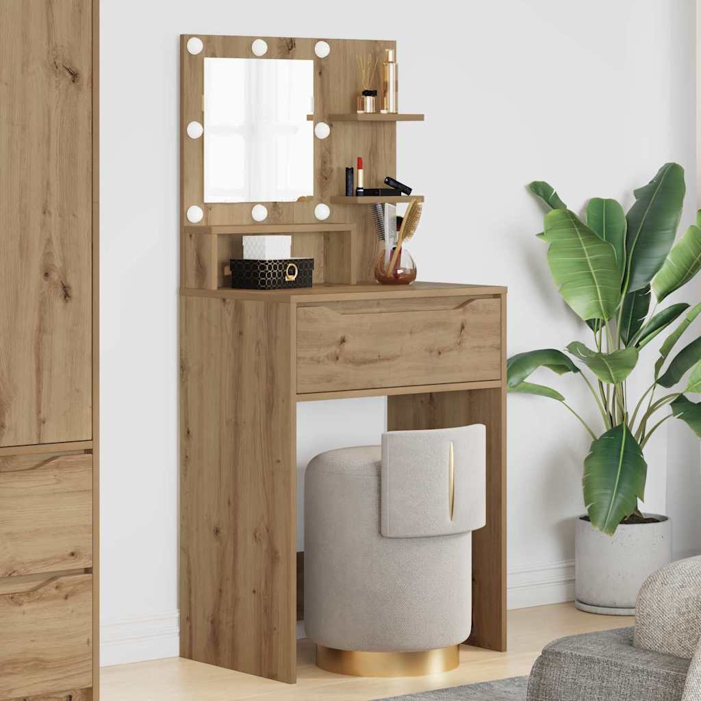 Schlafzimmer-Frisiertische Artisan-Eiche 80 x 39,6 x 135 cm