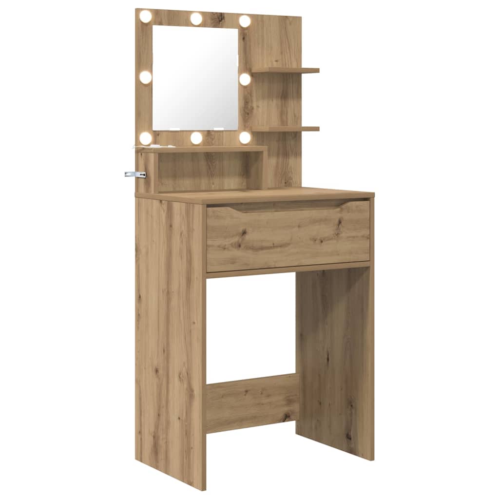 Schlafzimmer-Frisiertische Artisan-Eiche 80 x 39,6 x 135 cm