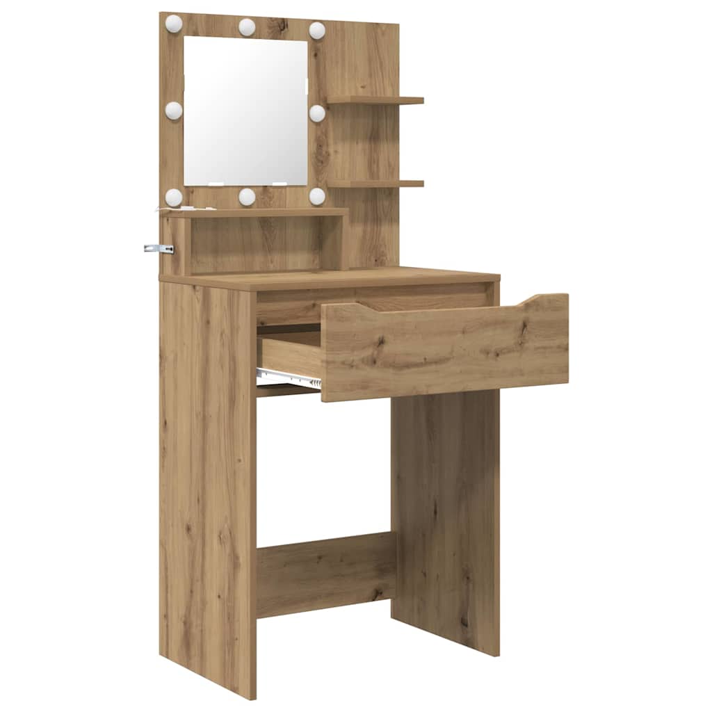 Schlafzimmer-Frisiertische Artisan-Eiche 80 x 39,6 x 135 cm