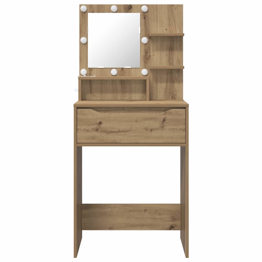 Schlafzimmer-Frisiertische Artisan-Eiche 80 x 39,6 x 135 cm