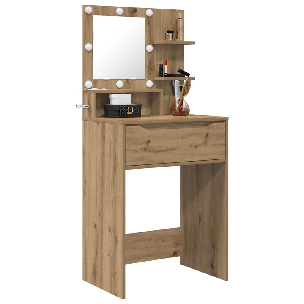 Schlafzimmer-Frisiertische Artisan-Eiche 80 x 39,6 x 135 cm