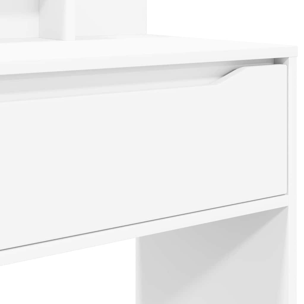 Schlafzimmer-Frisiertische mit Regal Weiß 80 x 39,6 x 135 cm