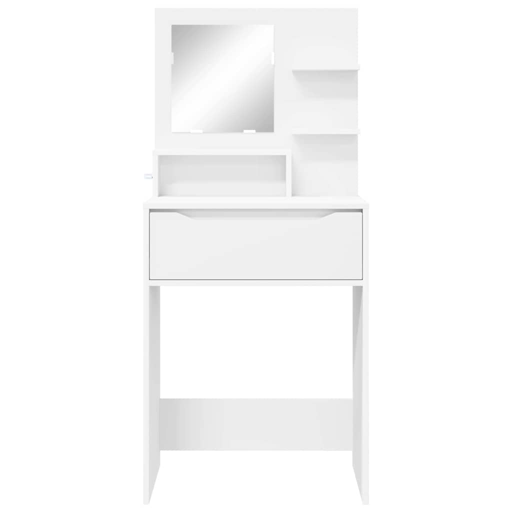 Schlafzimmer-Frisiertische mit Regal Weiß 80 x 39,6 x 135 cm