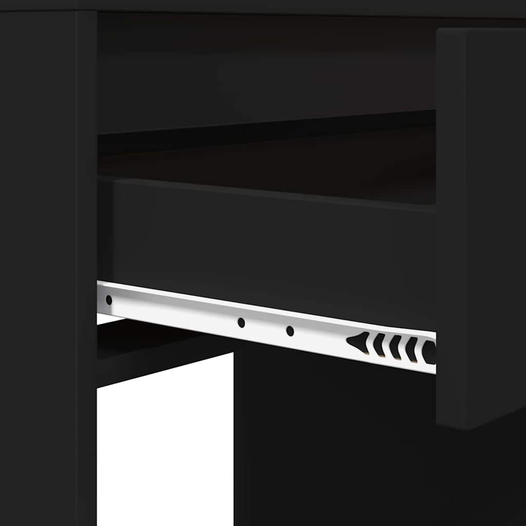 Schlafzimmer-Frisiertische mit Regal Schwarz 80 x 39,6 x 135 cm