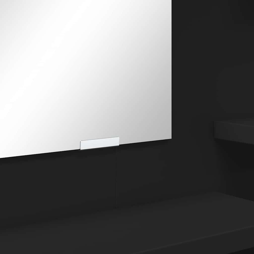 Schlafzimmer-Frisiertische mit Regal Schwarz 80 x 39,6 x 135 cm