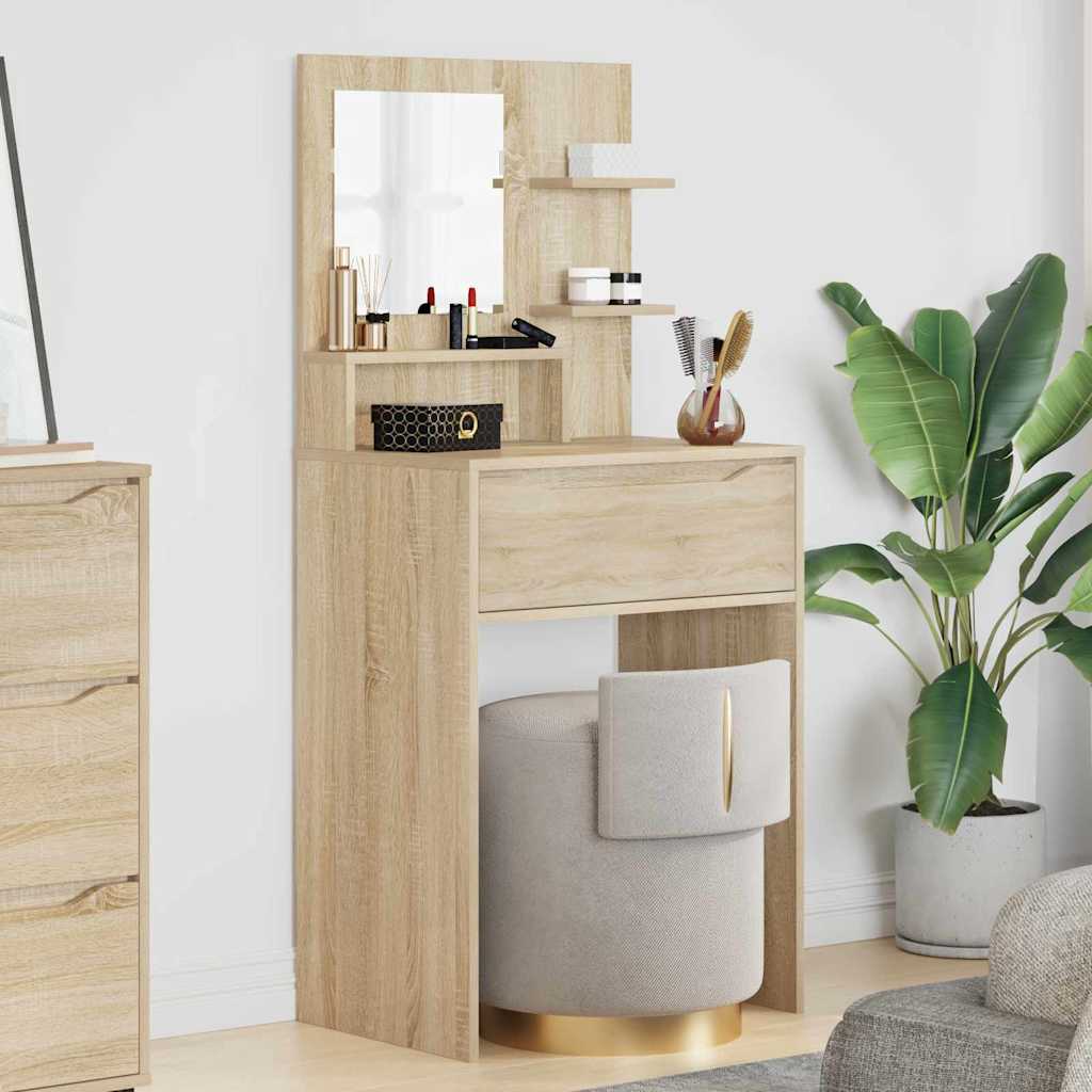 Schlafzimmer-Frisiertische Sonoma-Eiche 80 x 39,6 x 135 cm