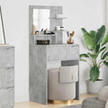 Schlafzimmer-Frisiertische Beton Grau 80 x 39,6 x 135 cm