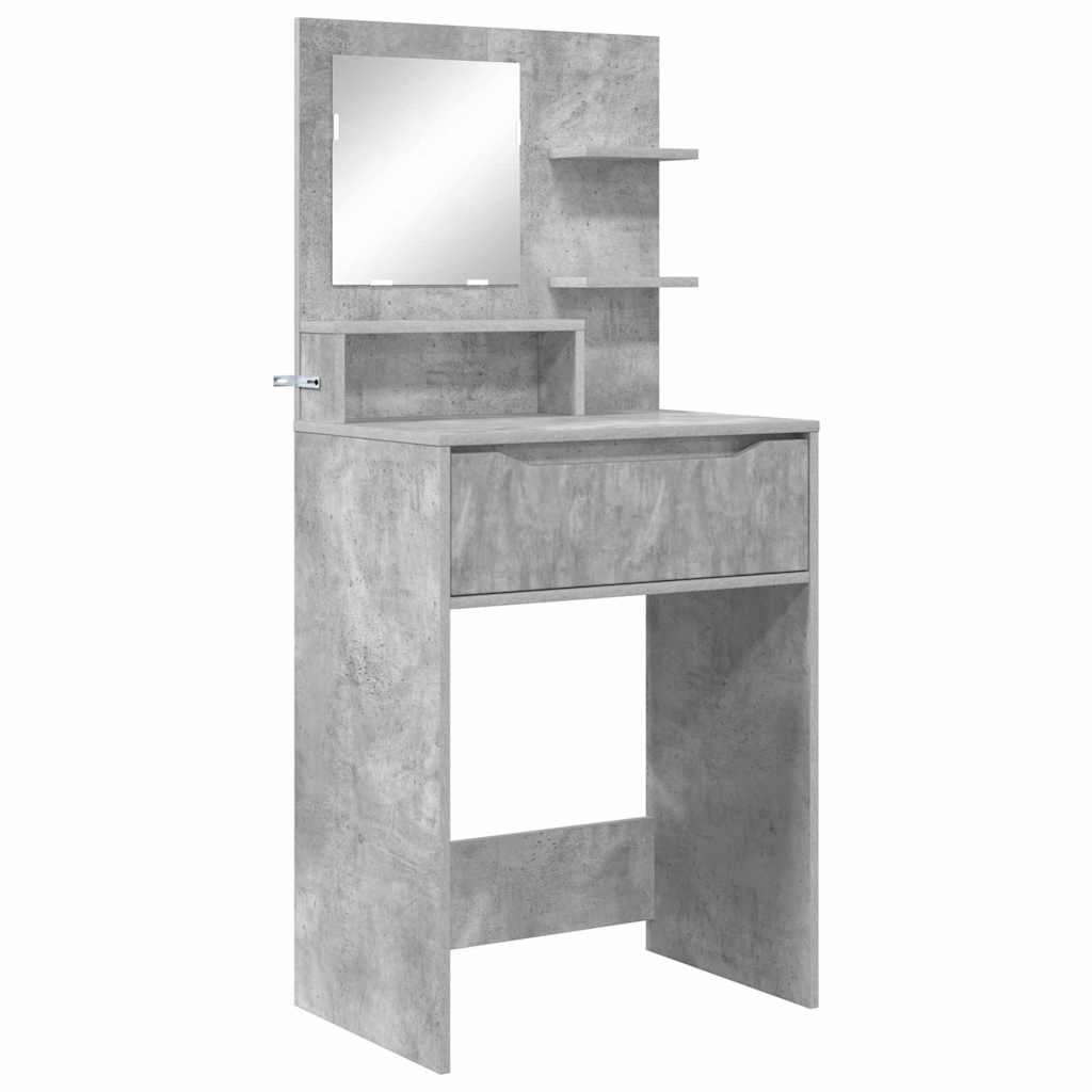 Schlafzimmer-Frisiertische Beton Grau 80 x 39,6 x 135 cm