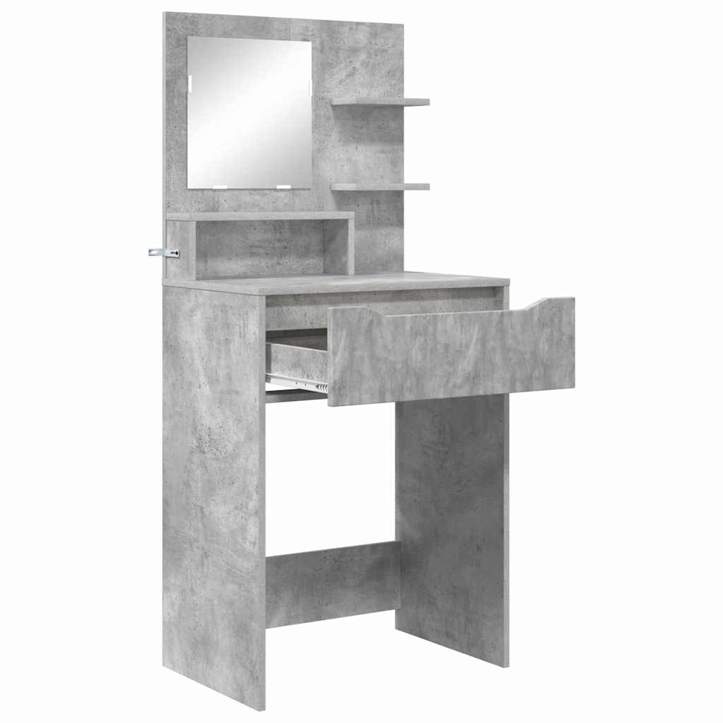 Schlafzimmer-Frisiertische Beton Grau 80 x 39,6 x 135 cm