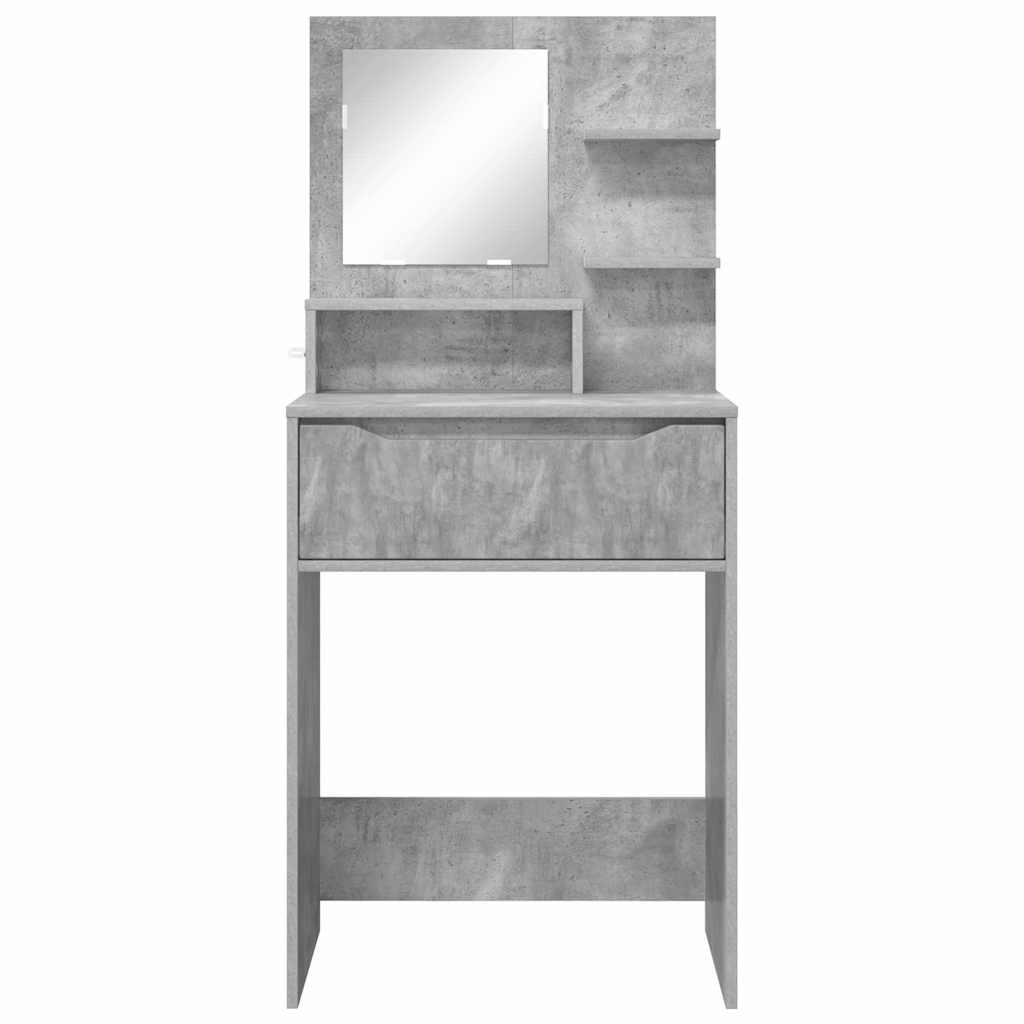 Schlafzimmer-Frisiertische Beton Grau 80 x 39,6 x 135 cm